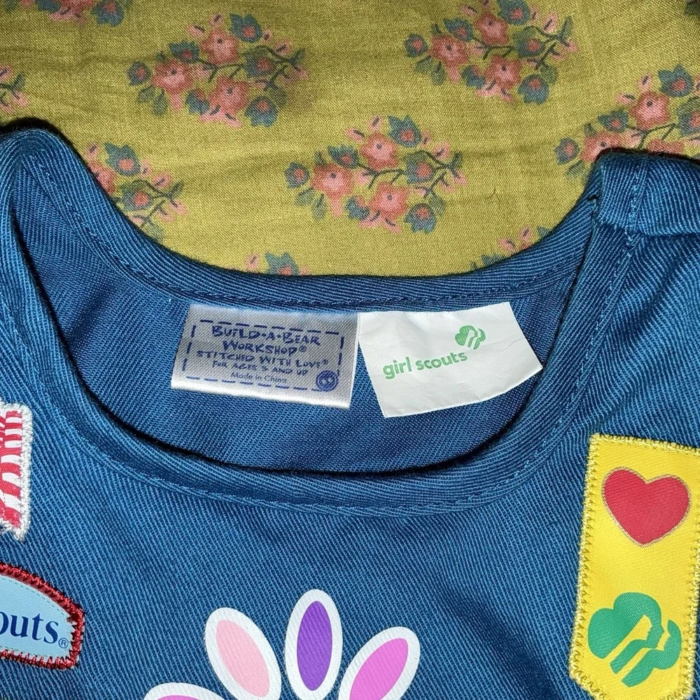Build A Bear Workshop Girl Scout Daisy Smock Apron Uniform Top Shirt